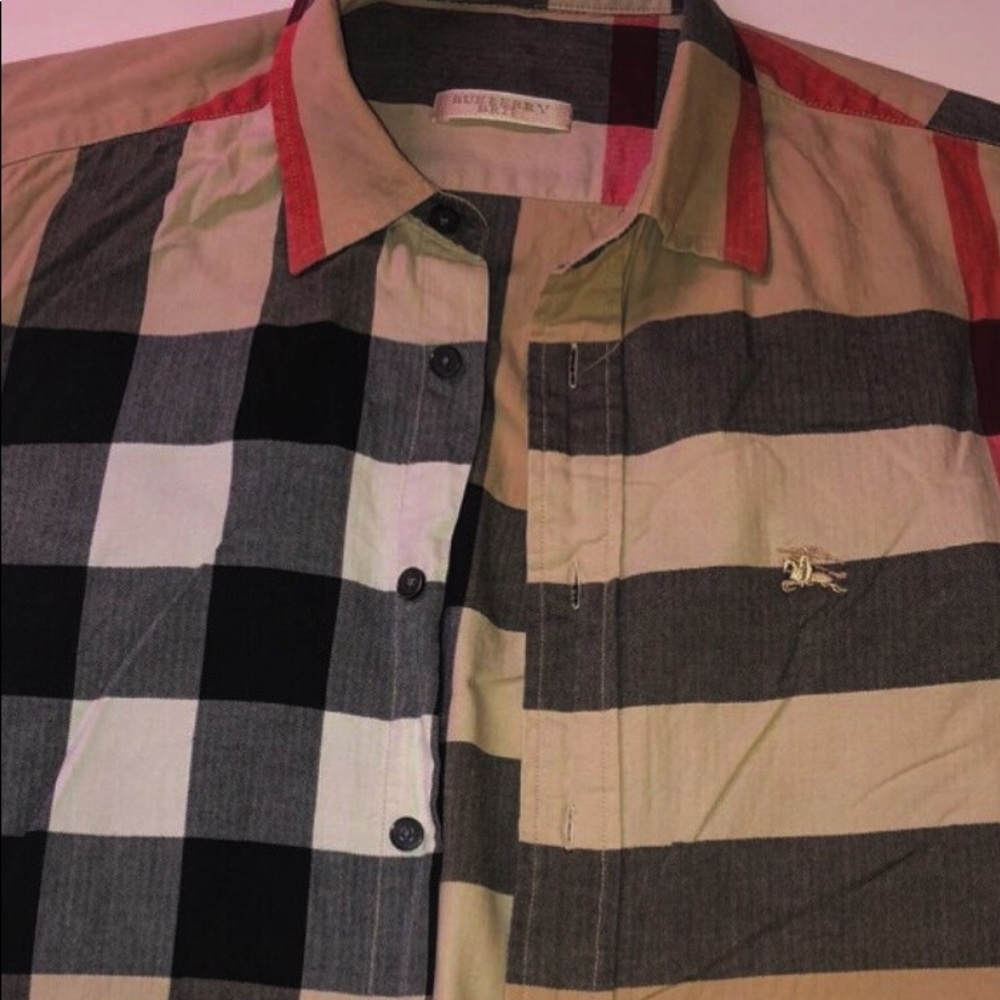 Short sleeve button up Burberry Brit shirt